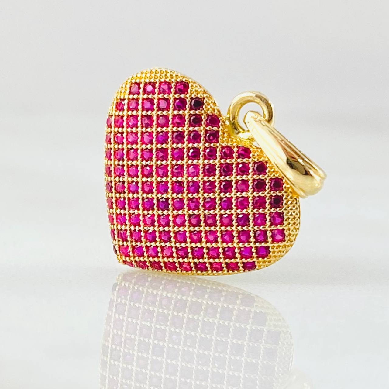 Dije Corazón Túpido 2gr / 1 in / Oro Amarillo 18K ©