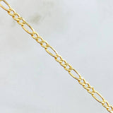 Cadena Figaro 3.75gr / 19 3/4 in / Oro Amarillo +1 18K ©