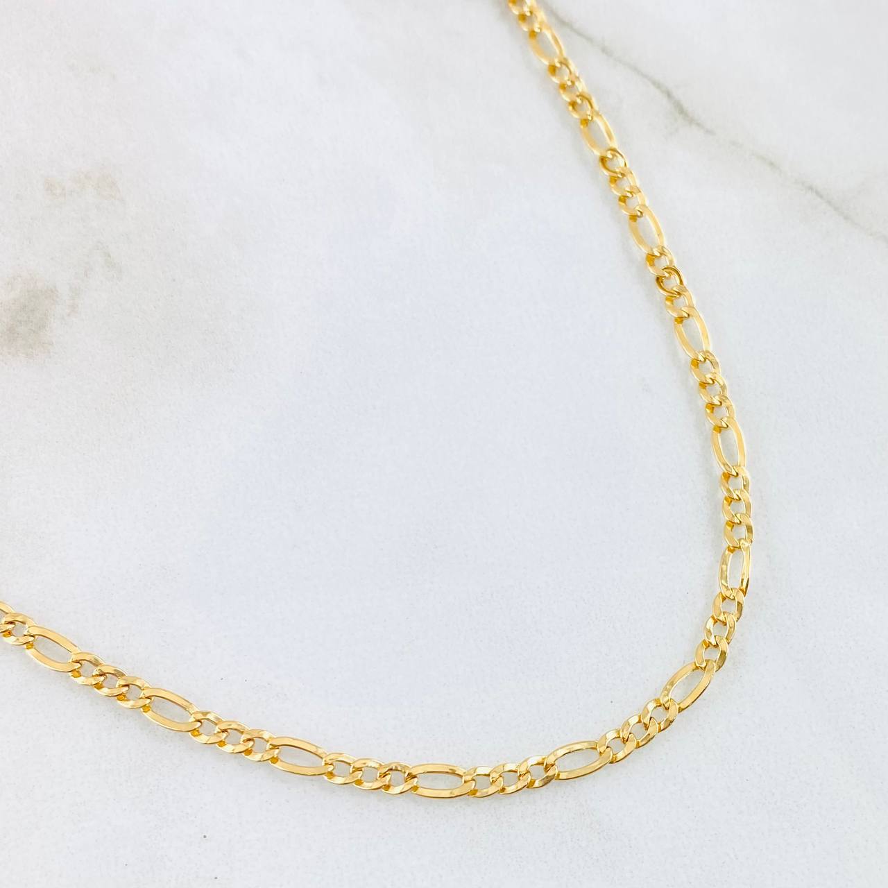 Figaro Chain 2.25gr / 19 3/4 in / 18K Gold +1 ©