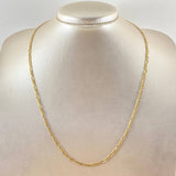 Figaro Chain 2.25gr / 19 3/4 in / 18K Gold +1 ©