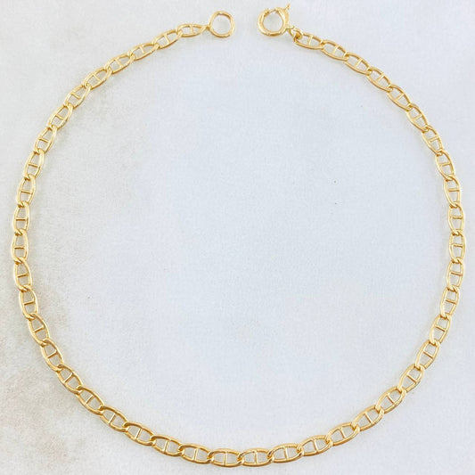 Flat Mariner Bracelet 1.25gr / 7 3/4 in / 18K Gold +3 ©