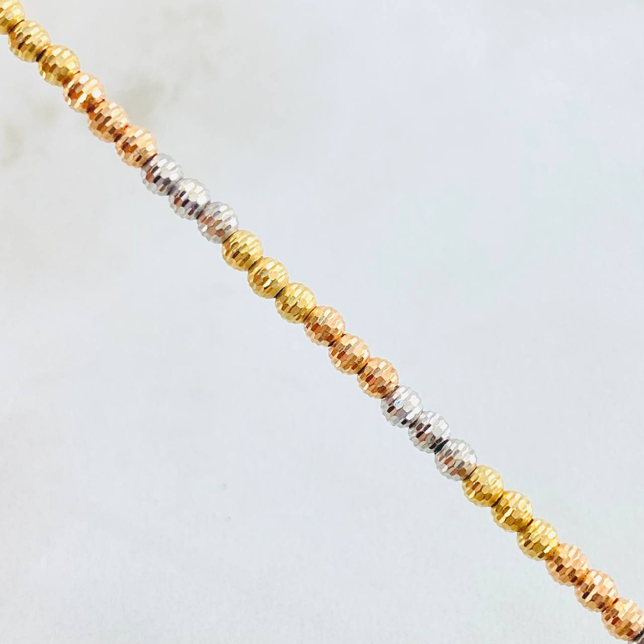 Military Type Guaya Bracelet 5.45gr / 8 1/4 in / Three Golds +4 18K ©
