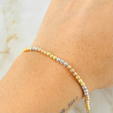 Military Type Guaya Bracelet 5.45gr / 8 1/4 in / Three Golds +4 18K ©