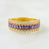 Anillo Churumbela Carril Tupido 3.75gr / T5 3/4 / Oro Amarillo 18K