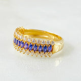 Anillo Churumbela Carril Tupido 3.75gr / T5 1/2 / Oro Amarillo 18K