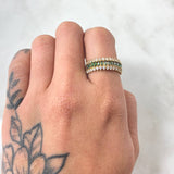 Anillo Churumbela Carril Túpido 3.95gr / T7 1/4 / Oro Amarillo 18K ©