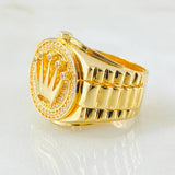 Anillo Correa Corona 9.6gr / T8 1/2 / Oro Amarillo 18K ©