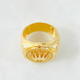 Anillo Correa Corona 9.6gr / T8 1/2 / Oro Amarillo 18K ©