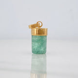 Dije Morralla Esmeralda 0.8g / 3/4 in Oro Amarillo 18K