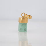 Dije Morralla Esmeralda 0.4g / 1/2 in Oro Amarillo 18K