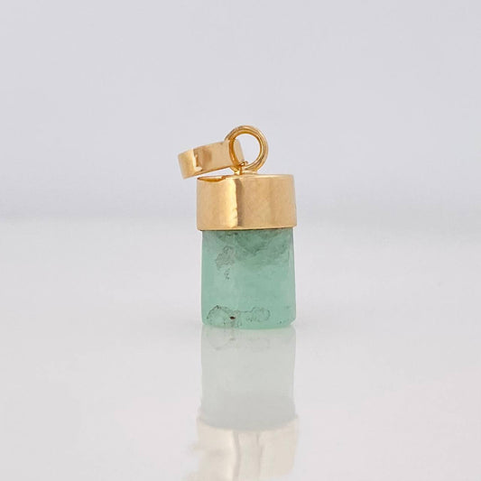 Dije Morralla Esmeralda 0.4g / 1/2 in Oro Amarillo 18K