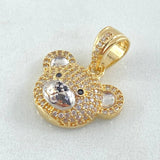 Bear Face Pendant 3.95gr / 2.3cm / 18K Gold