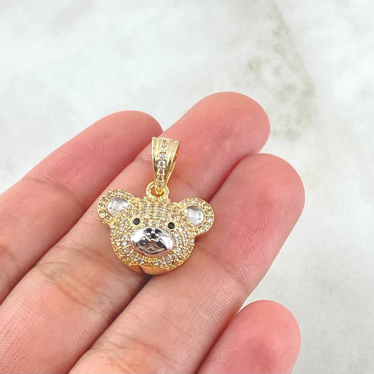 Bear Face Pendant 3.95gr / 2.3cm / 18K Gold