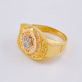 Anillo Corona Tribal 7.4 g / T11 Tres Oros 18K