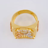 Anillo Herradura Caballo 9.3 g / T10 1/4 Tres Oros 18K