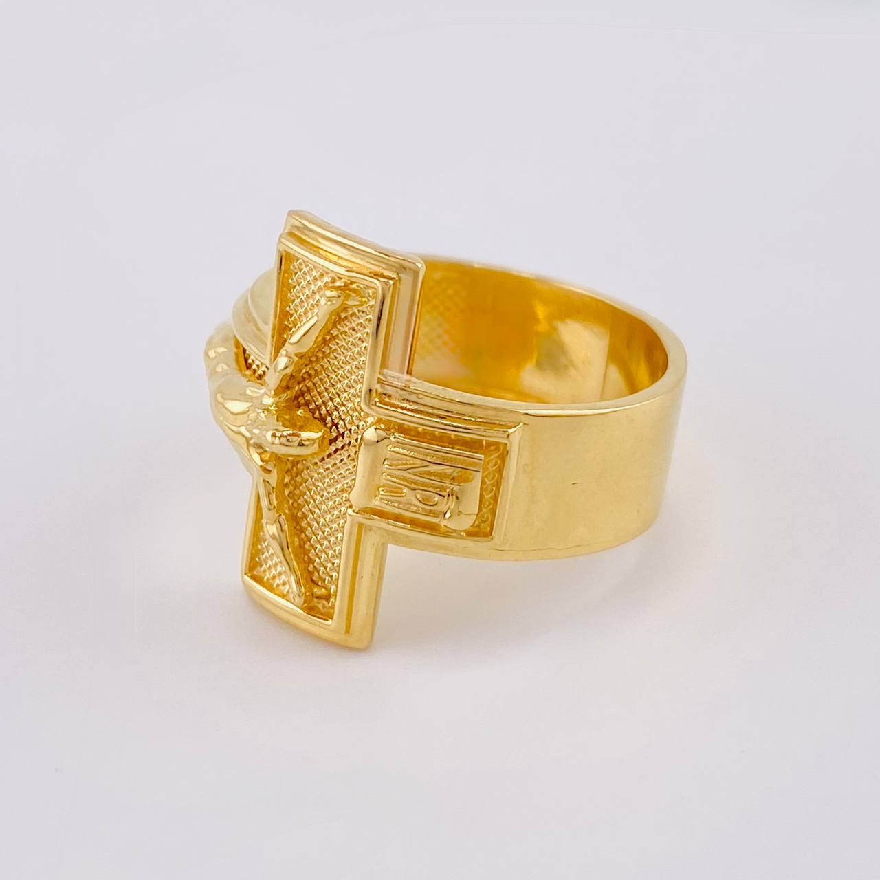 Christ Cross Ring 6.7 g / T9 1/2 18K Yellow Gold