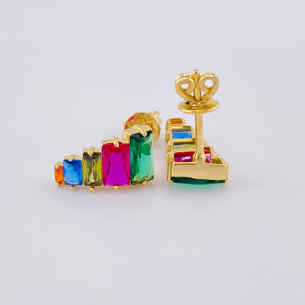 Topos Arcoiris 1.9 g / 1/2 in Oro Amarillo 18K