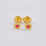 Topos Circulo Halo 0.55 g / in / 4.4 mm Oro Amarillo 18K