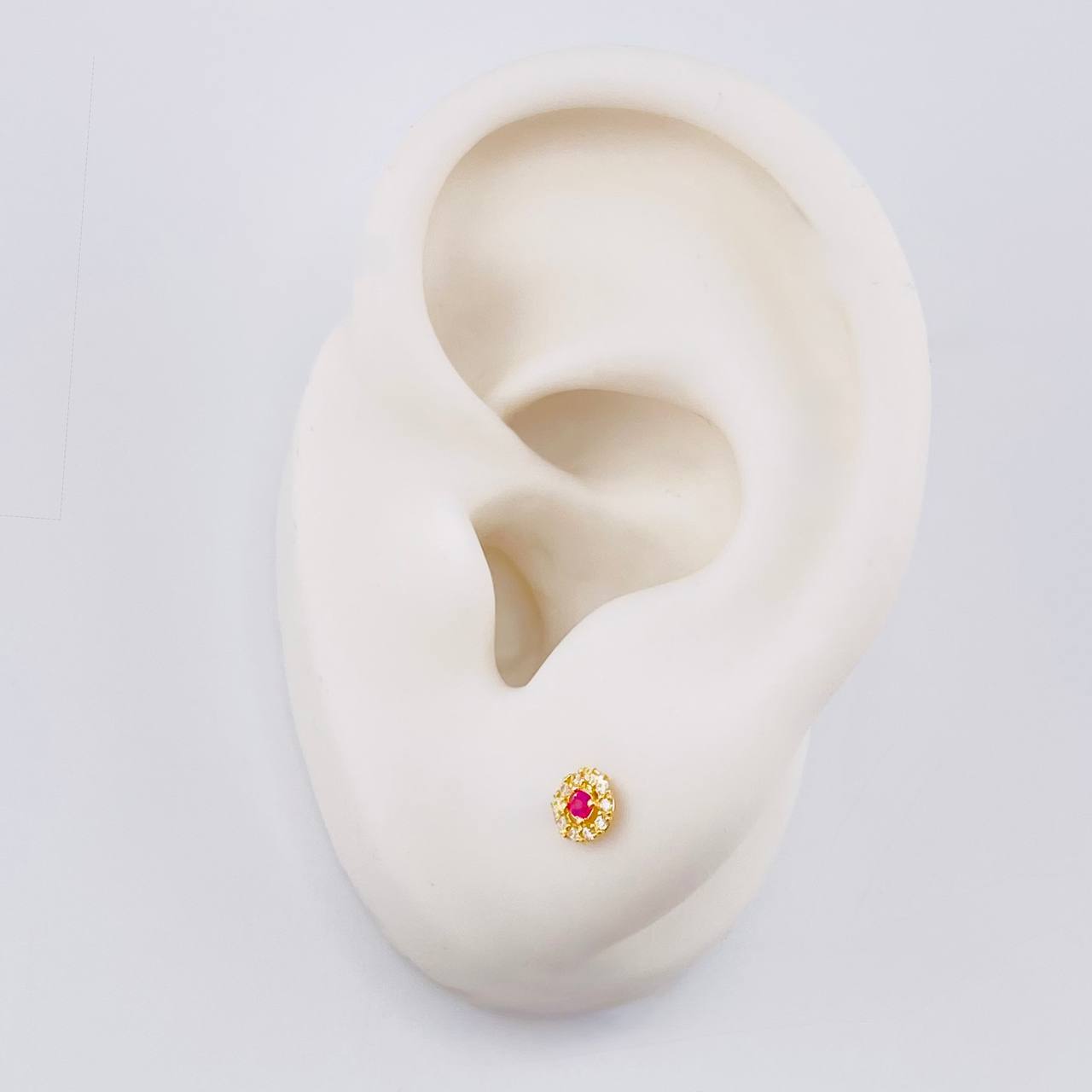 Topos Circulo Halo 0.55 g / in / 4.4 mm Oro Amarillo 18K