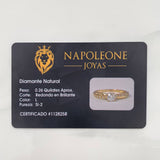 Solitaire Ring Diamonds 40 Pts 1.8 g / T7 1/2 Yellow Gold 18K