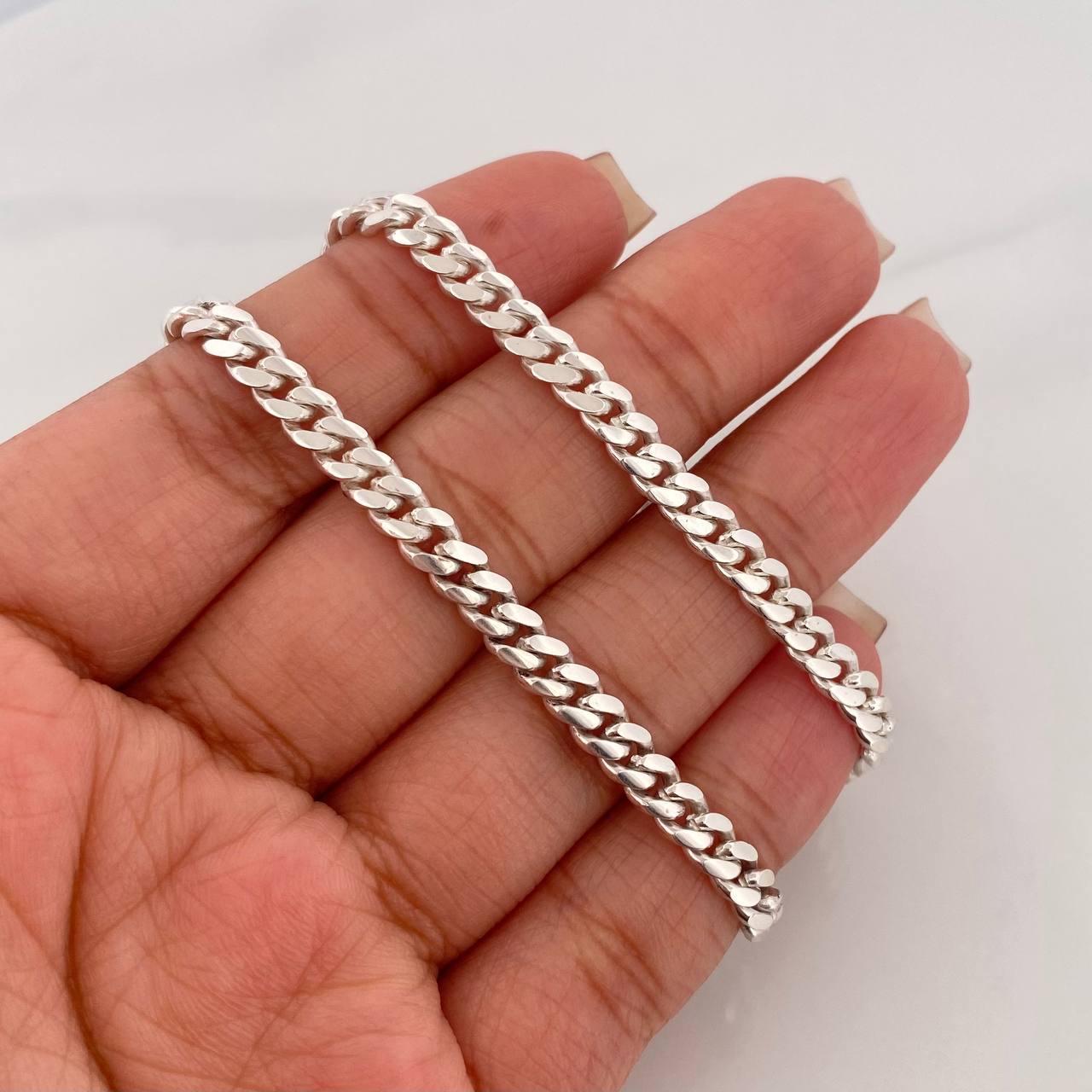 Cadena Cubana 30.25 g / 21 in / 4.45 mm Plata 950