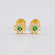 Topos Flor Estrellada 0.85 g / in / 6 mm Oro Amarillo 18K