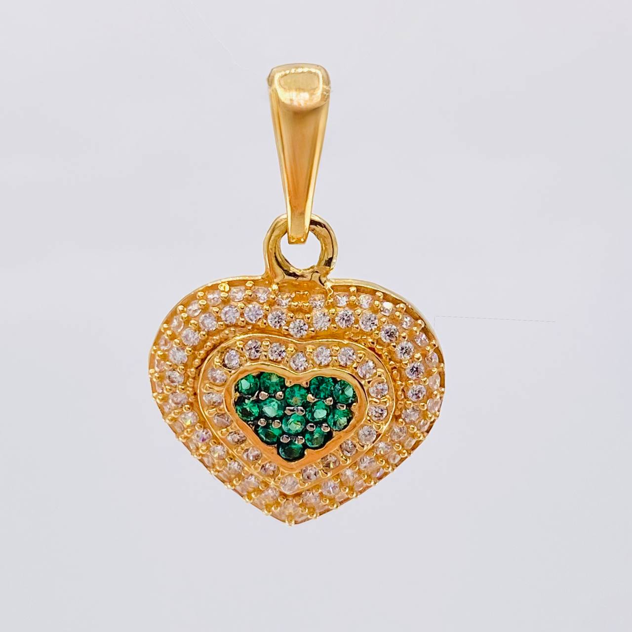 Dije Corazón Tupido 3.5 g / 1 in Oro Amarillo 18K