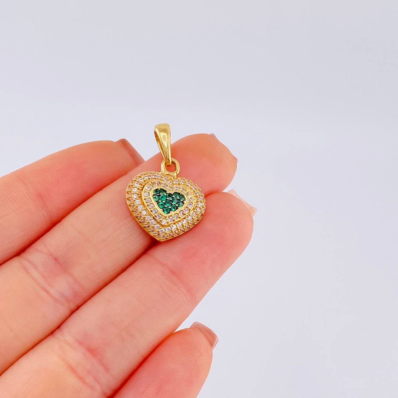 Dije Corazón Tupido 3.5 g / 1 in Oro Amarillo 18K