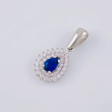 Dije Gota Tupida 1.95 g / 3/4 in Oro Blanco 18K