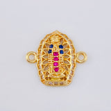 Herraje Virgen Guadalupe 1.25 g / 1/2 in Oro Amarillo 18K