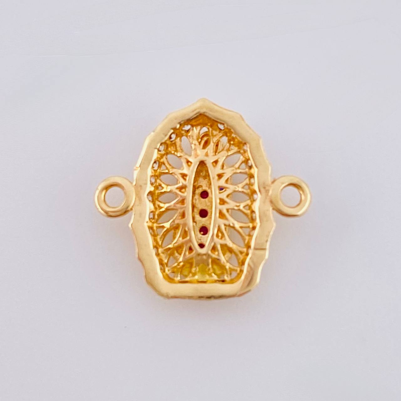 Herraje Virgen Guadalupe 1.2 g / 1/2 in Oro Amarillo 18K