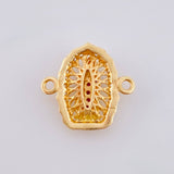 Herraje Virgen Guadalupe 1.2 g / 1/2 in Oro Amarillo 18K