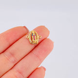 Herraje Virgen Guadalupe 1.25 g / 1/2 in Oro Amarillo 18K