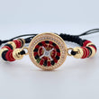 Pulsera Negra Ruleta 8.35gr / Oro 18K $