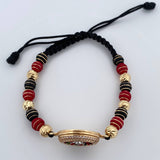 Pulsera Negra Ruleta 8.35gr / Oro 18K $