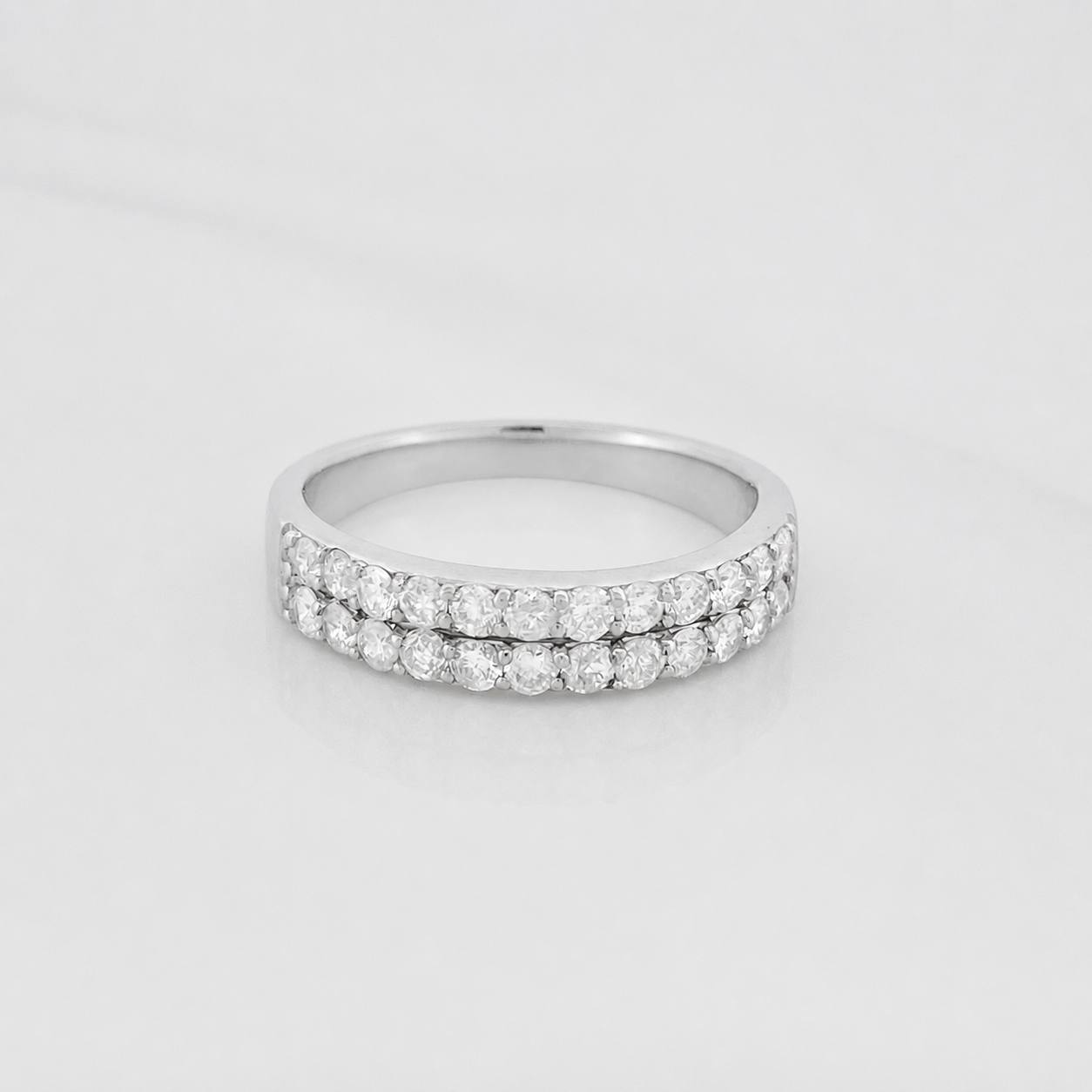 Anillo Churumbela Diamantes 75 Pts 4.34 g / T6 3/4 Oro Blanco 18K
