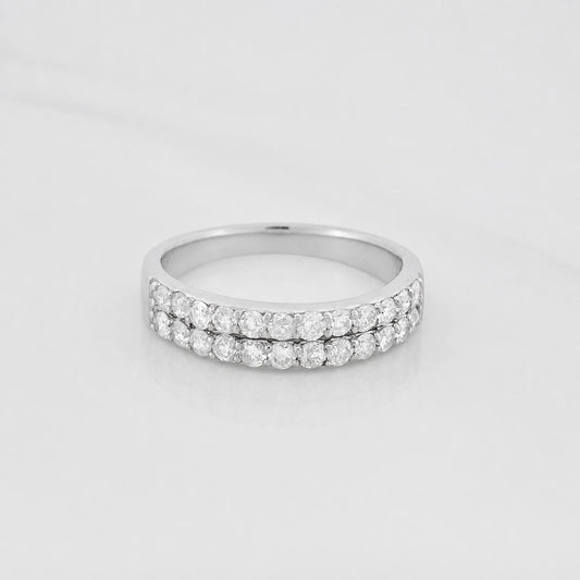 Anillo Churumbela Diamantes 75 Pts 4.34 g / T6 3/4 Oro Blanco 18K