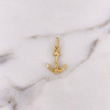 Dije Ancla  2.1gr / 2.7cm / Oro Amarillo 18K #