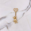 Dije Oso Globo Corazon 7.35gr / 5.3cm / Circones Blancos Oro Amarillo 18K $