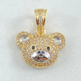 Bear Face Pendant 3.95gr / 2.3cm / 18K Gold