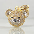 Bear Face Pendant 3.95gr / 2.3cm / 18K Gold