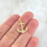 Dije Ancla 1.05gr / 1 in / Oro Amarillo 18K