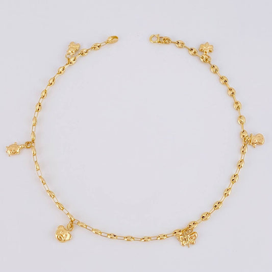 Gc Anklet Pendants 3.95 g / 10 1/4 in / 3.2 mm Yellow Gold 18K