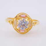 Anillo Solitario Aura Vintage 2 g / T8 3/4 Oro Amarillo 18K