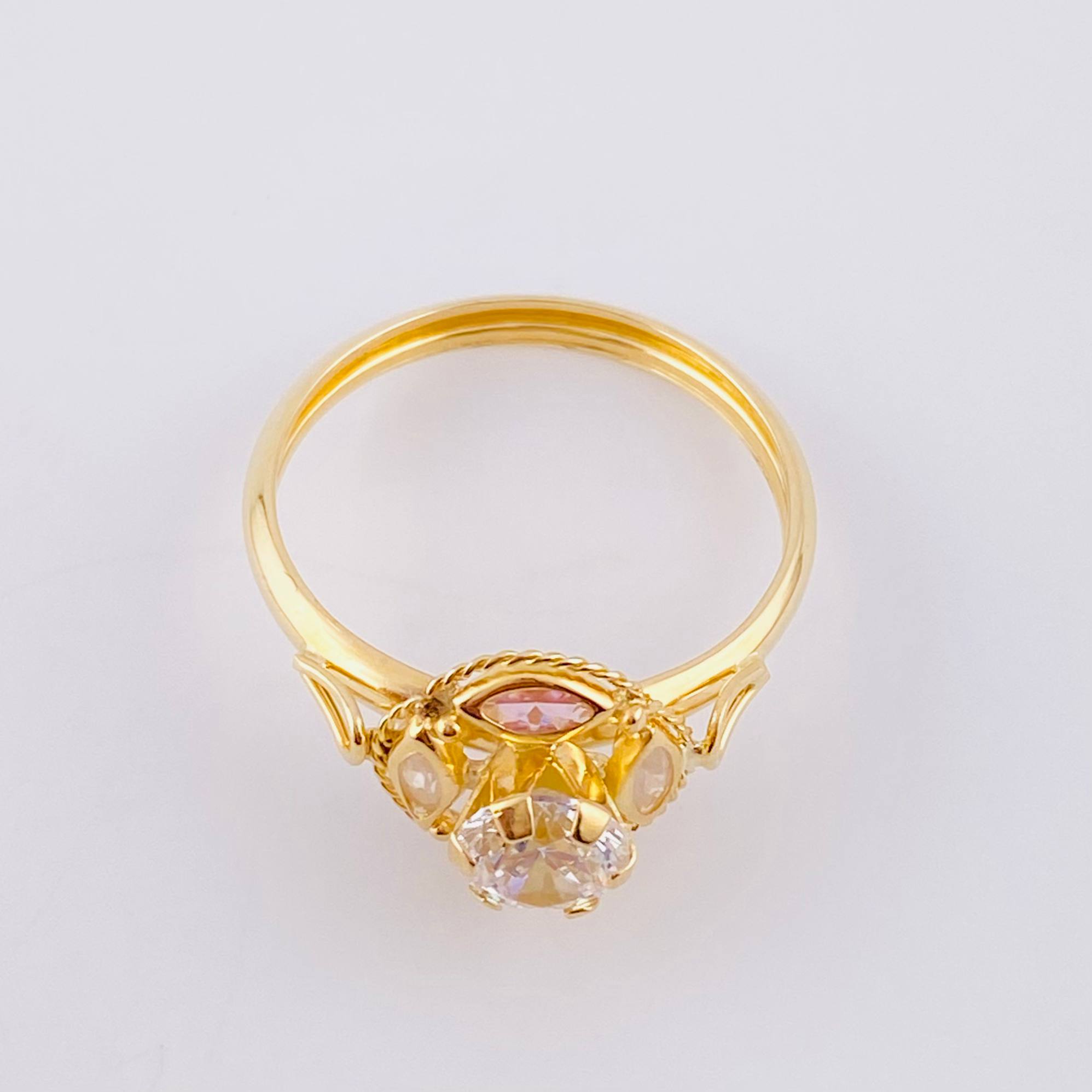Anillo Solitario Aura Vintage 2 g / T8 3/4 Oro Amarillo 18K