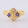 Imperial Rhombus Ring 1.8 g / Size 8 1/2 Yellow Gold 18K