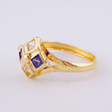 Imperial Rhombus Ring 1.8 g / Size 8 1/2 Yellow Gold 18K