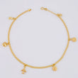 Tobillera Roll On Dijes 3.6 g / 10 in / 2.3 mm Oro Amarillo 18K