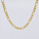 Cadena Figaro 14.35 g / 25 in / 4.6 mm Oro Amarillo 18K