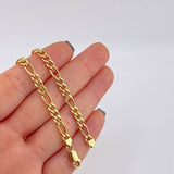 Cadena Figaro 14.35 g / 25 in / 4.6 mm Oro Amarillo 18K